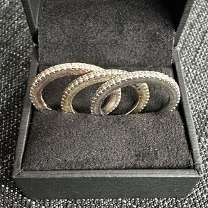 Elegant Gold and Silver tone Stacking Rings- custom jewelry